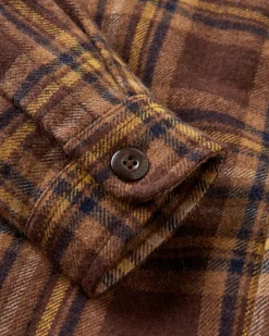 Barren Overshirt - Braun/Senf Karo