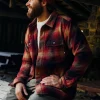 Barren Overshirt - Weinrot