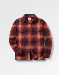 Barren Overshirt - Weinrot