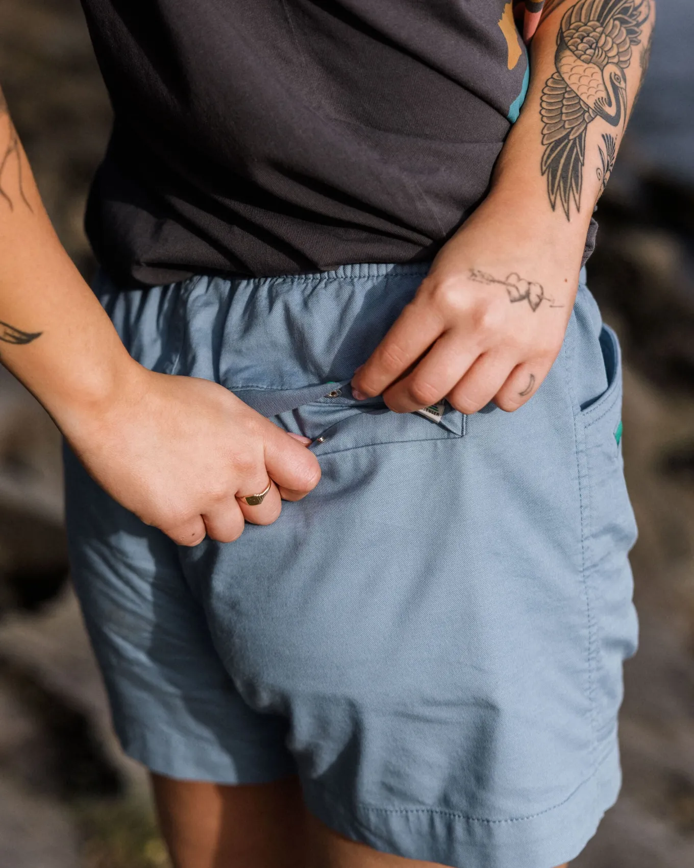 Basswood Bio-Baumwolle Shorts - Khaki
