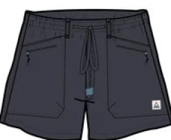 Basswood Bio-Baumwolle Shorts - Schwarz