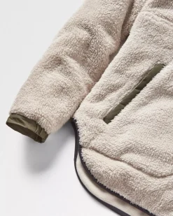 Beaumont Recyceltes Sherpa Kapuzen-Fleece - Warmer Elfenbein