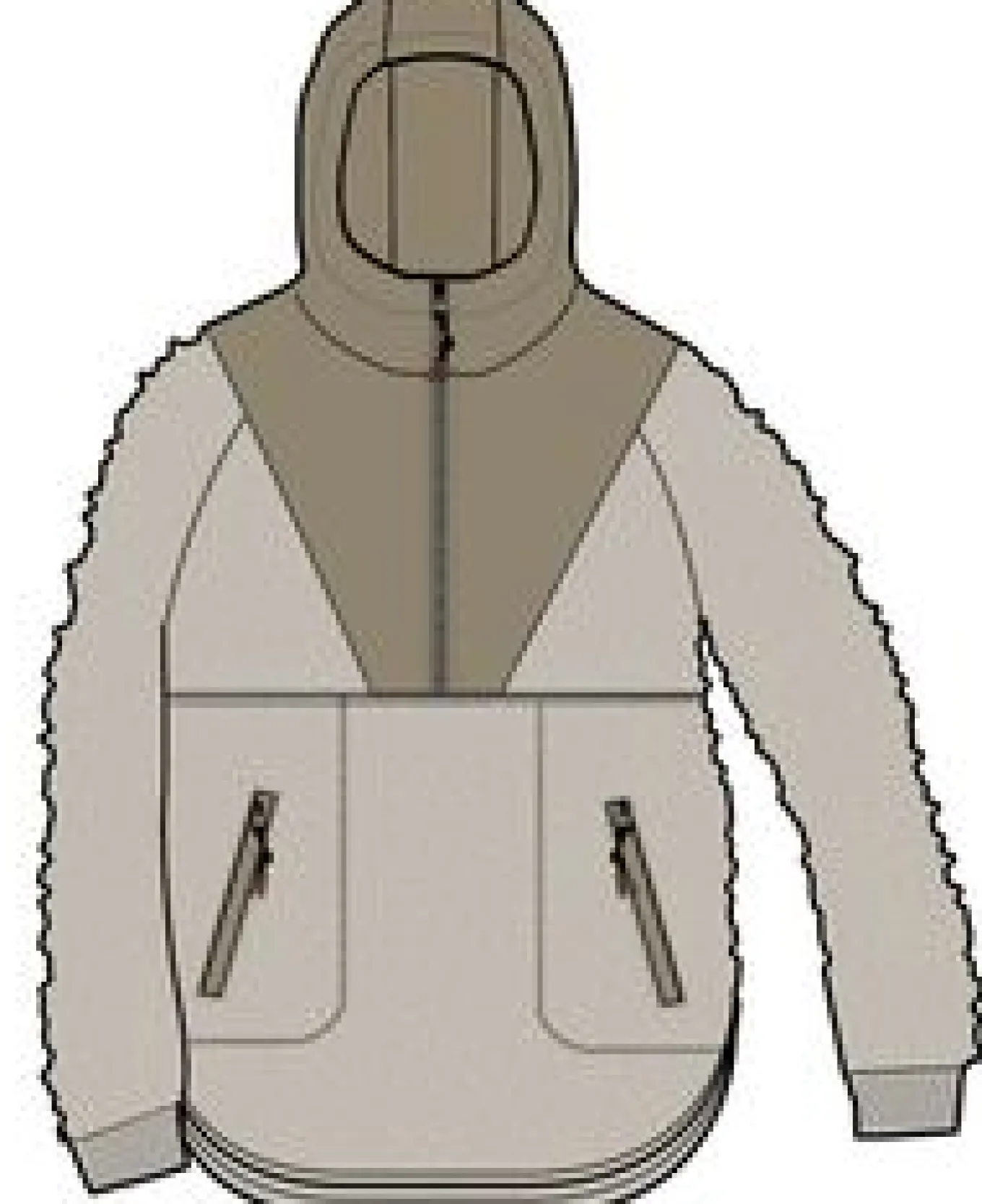 Beaumont Recyceltes Sherpa Kapuzen-Fleece - Warmer Elfenbein