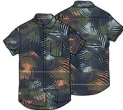 365 Bedrucktes Aktiv-Shirt - Palmen-Camo Apricot