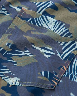 365 Bedrucktes Aktiv-Shirt - Palmen-Camo Apricot