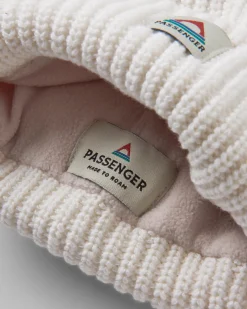Beechwood Fleece gefütterte recycelte Mütze - Vintage-Weiß