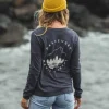 Big Leaf Recyceltes Langarmshirt - Verblasstes Schwarz