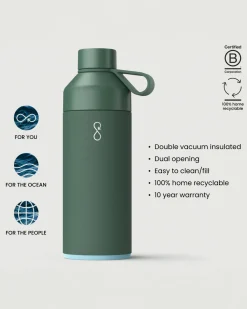 Big Ocean Flasche 1 Liter - Waldgrün