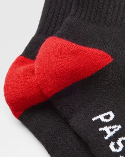 Bio Crew-Socken mittelschwer - Schwarz
