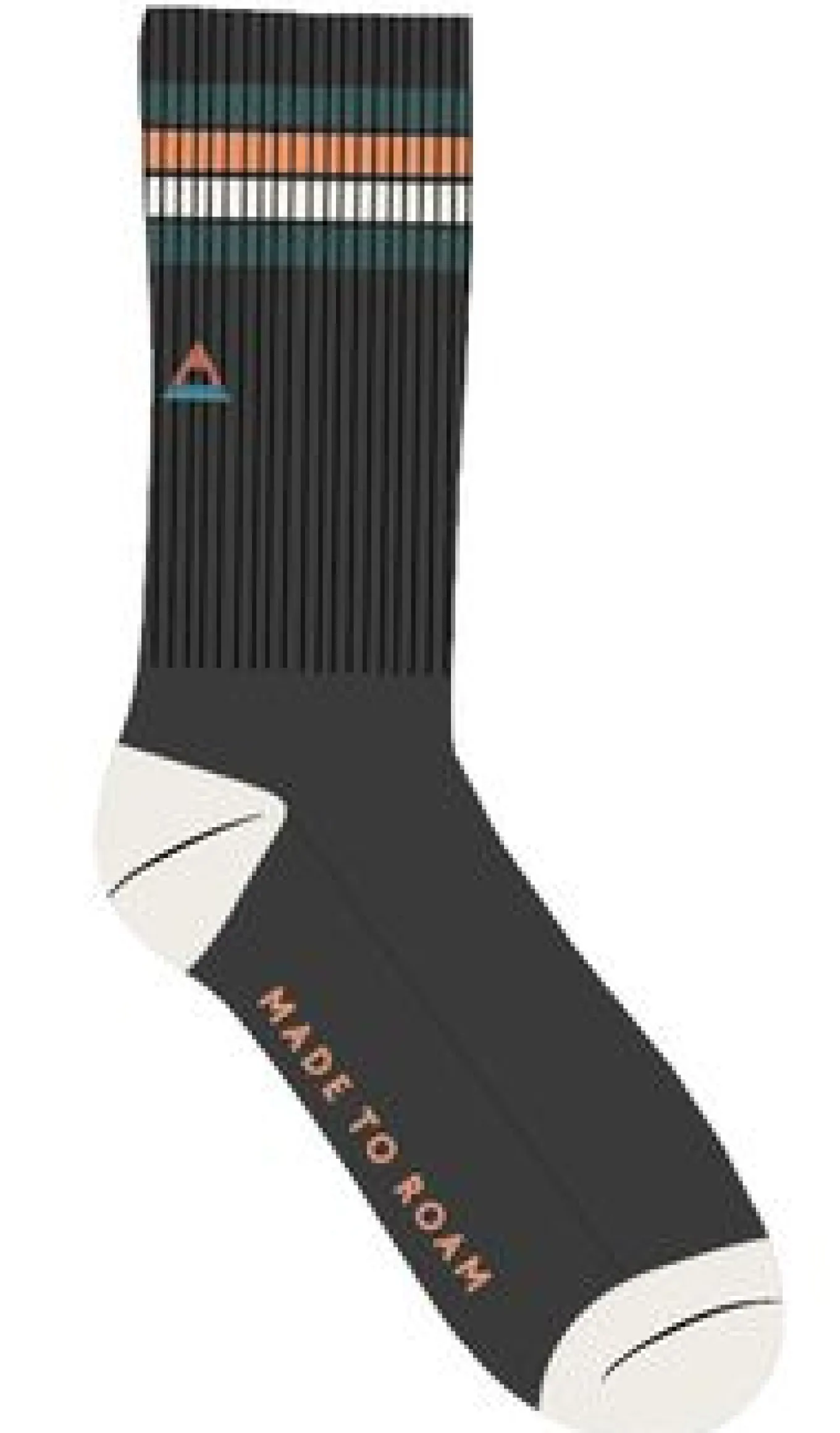 Bio Crew-Socken mittelschwer - Holzkohle