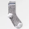 Bio Rippsocken mittelschwer - Graumeliert