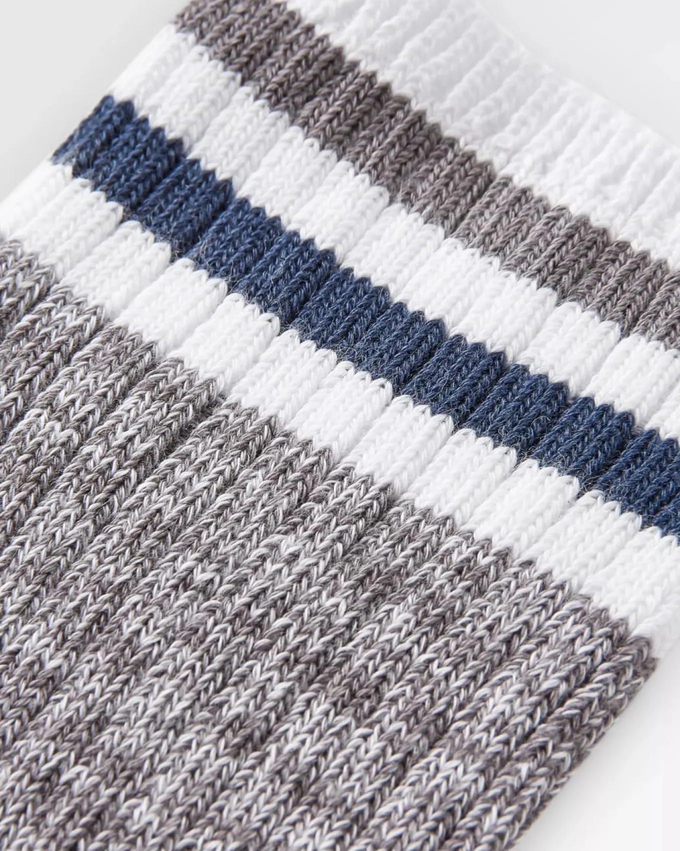 Bio Rippsocken mittelschwer - Graumeliert