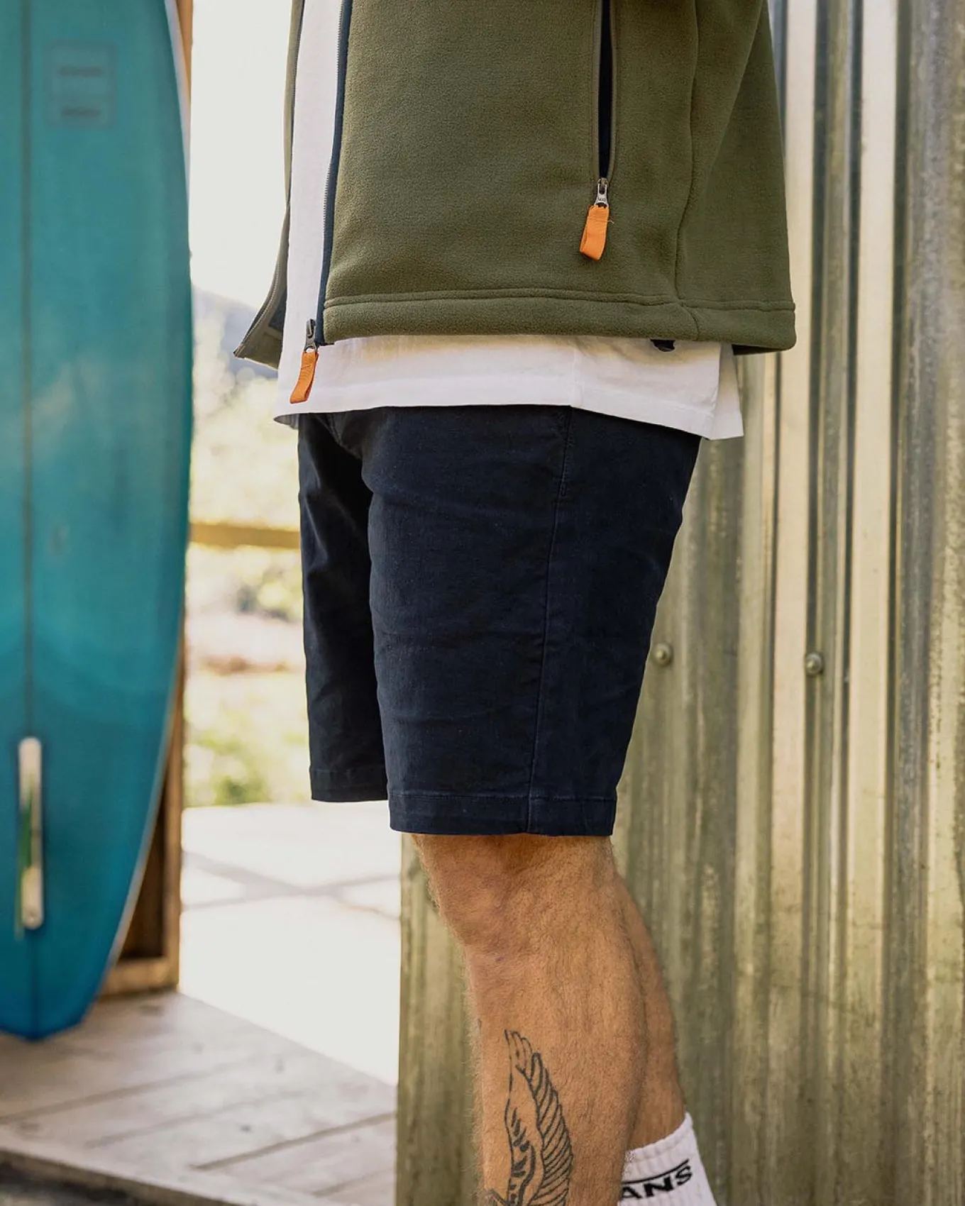 365 Bio-Baumwollshorts - dunkles Marineblau