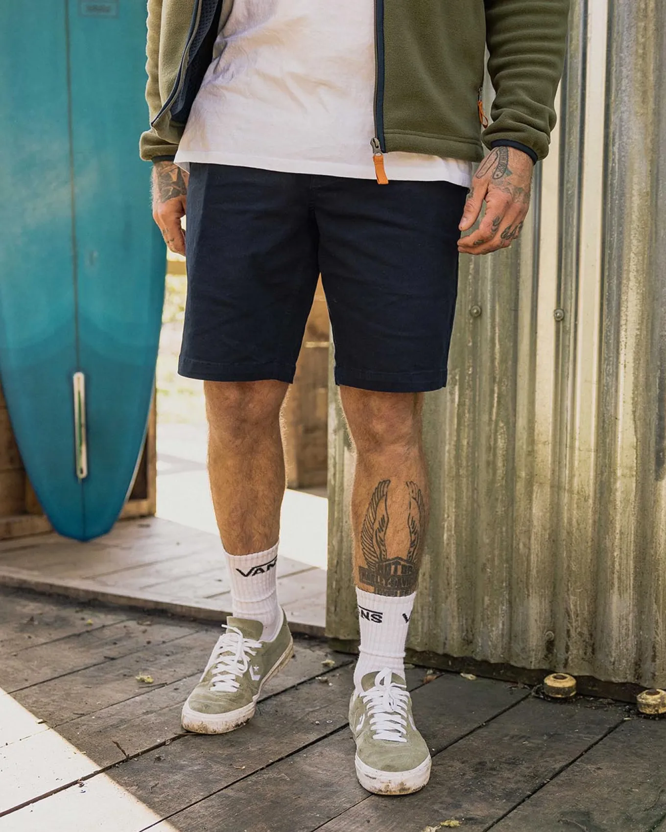 365 Bio-Baumwollshorts - dunkles Marineblau