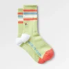 Bio-Crew-Socken mittelschwer - Grüne Feige