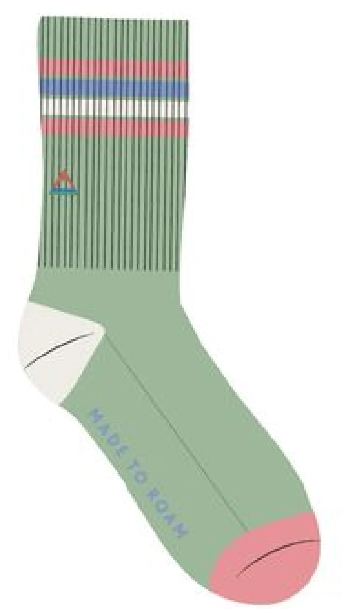Bio-Crew-Socken mittelschwer - Grüne Feige