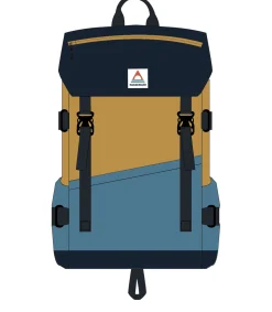 Boondocker Recycelter 26L Rucksack - Honig/Dunkelblau/Sattes Marineblau