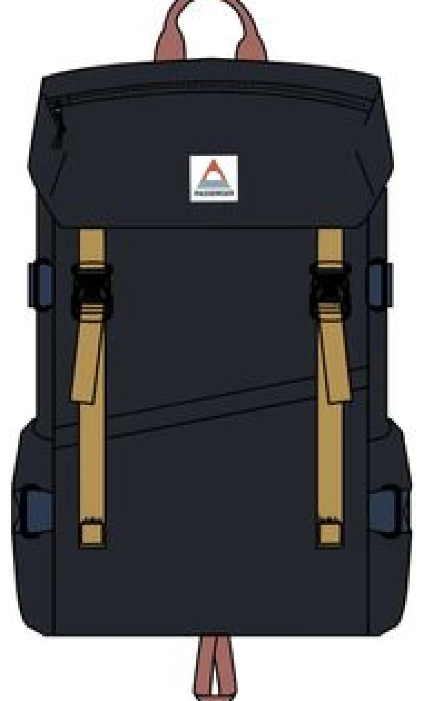 Boondocker Recycelter 26L Rucksack - Schwarz/Mehrfarbig