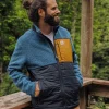 Born Explorer Recycled Polar-Lined Sherpa Fleece - Blauer Stahl