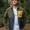 Born Explorer Recycled Polar-Lined Sherpa Fleece - Khaki