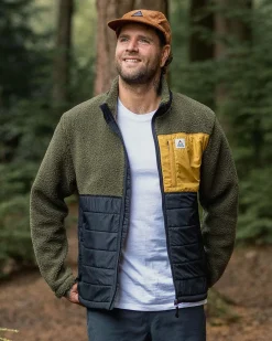 Born Explorer Recycled Polar-Lined Sherpa Fleece - Khaki