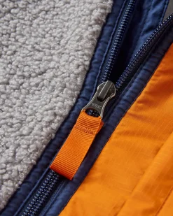 Born Explorer Recycled Polar-Lined Sherpa Fleece - Stahlgrau