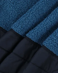 Born Explorer Recycled Polar-Lined Sherpa Fleece - Blauer Stahl