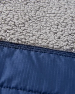Born Explorer Recycled Polar-Lined Sherpa Fleece - Stahlgrau