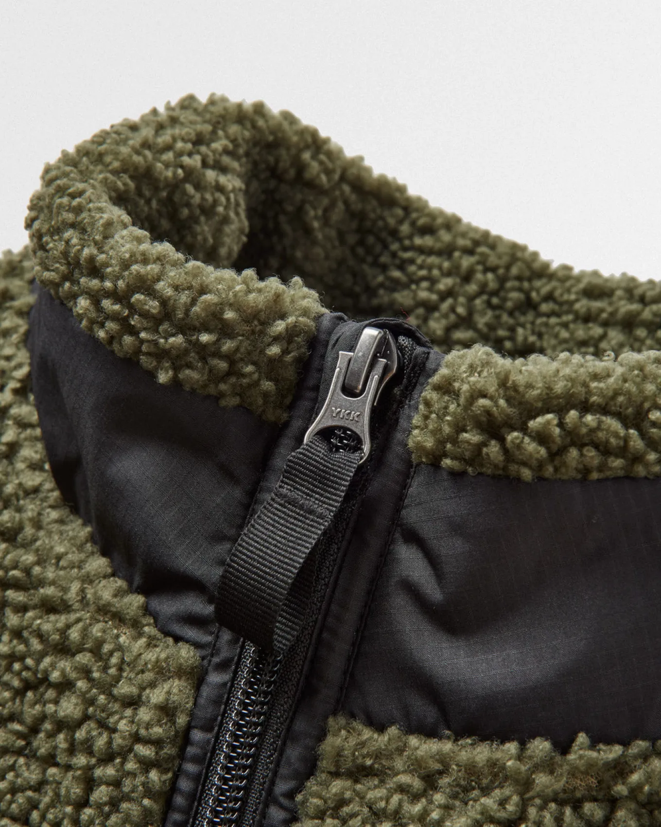 Born Explorer Recycled Polar-Lined Sherpa Fleece - Khaki
