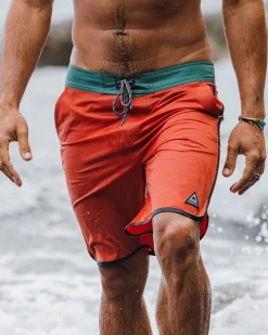 Breaks Recycelte Boardshorts - Gebranntes Orange