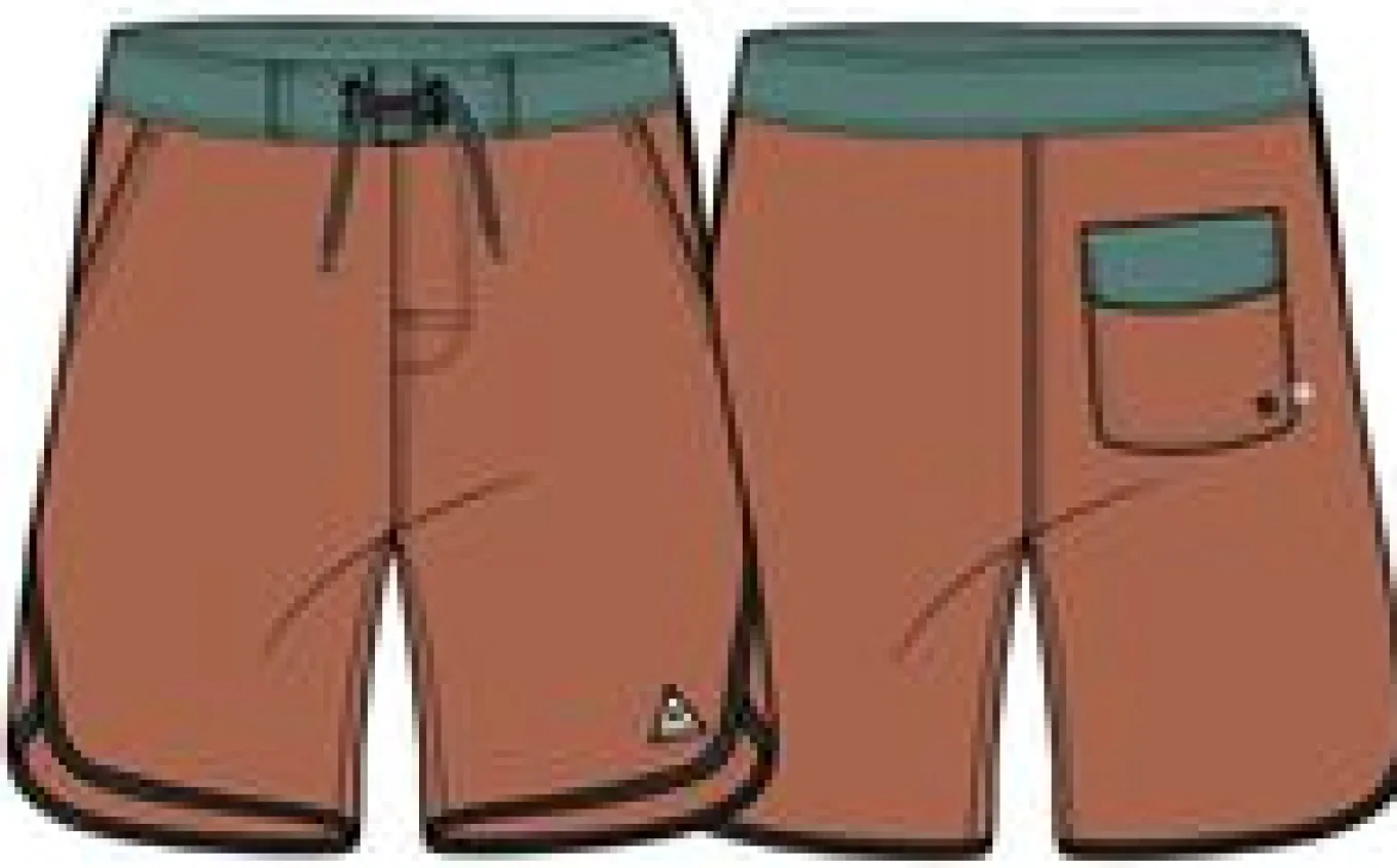 Breaks Recycelte Boardshorts - Gebranntes Orange