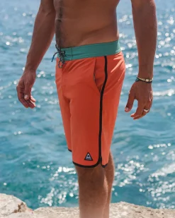 Breaks Recycelte Boardshorts - Gebranntes Orange