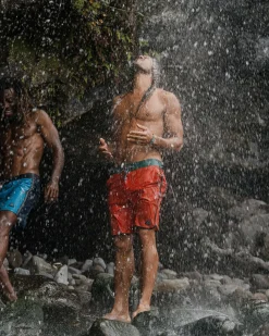 Breaks Recycelte Boardshorts - Gebranntes Orange