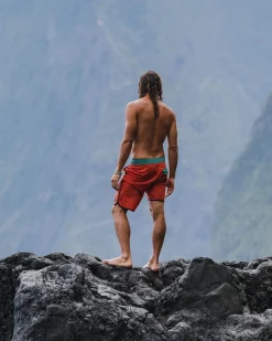 Breaks Recycelte Boardshorts - Gebranntes Orange