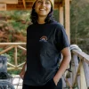 Breathe Recyceltes Baumwoll-T-Shirt - Schwarz