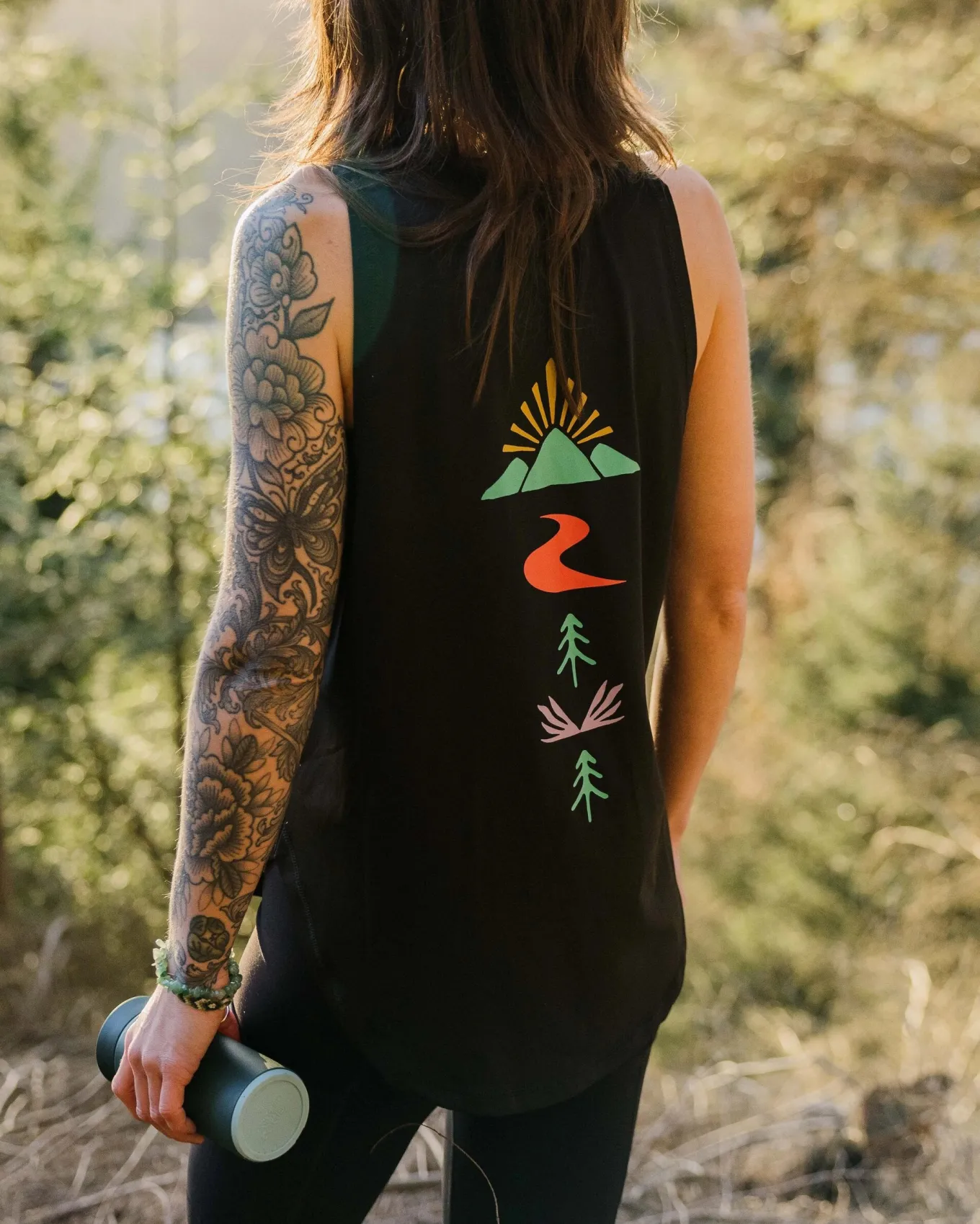 Breezy Recyceltes Aktiv Top - Schwarz