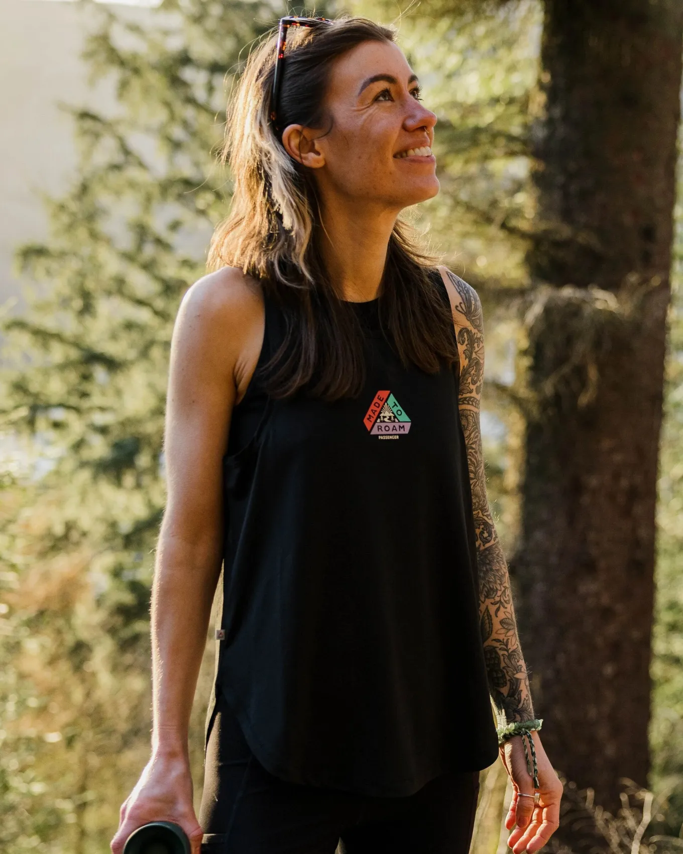 Breezy Recyceltes Aktiv Top - Schwarz