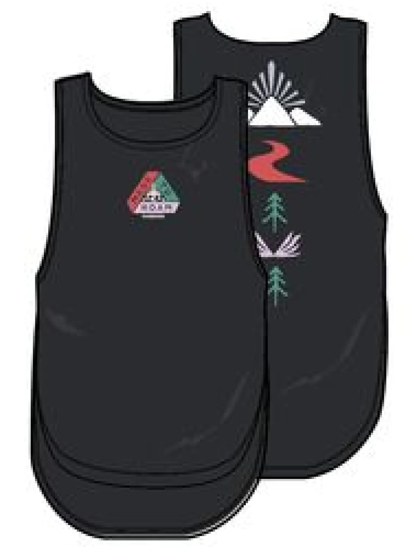 Breezy Recyceltes Aktiv Top - Schwarz