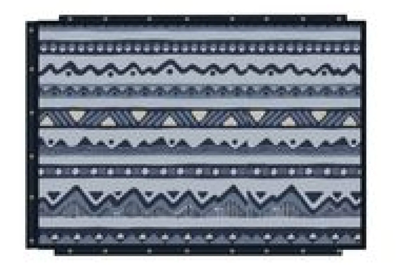 Cabin Recycelte Sherpa Decke - Berg Geo Grau Blau