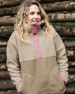Calla Kapuzen Recyceltes Polar-Fleece mit Futter - Feder/Keks