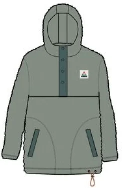 Calla Kapuzen Recyceltes Polar-Fleece mit Futter - Pistazie