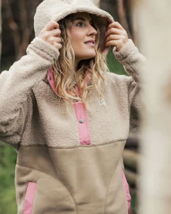 Calla Kapuzen Recyceltes Polar-Fleece mit Futter - Feder/Keks