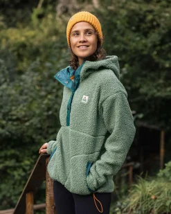 Calla Kapuzen Recyceltes Polar-Fleece mit Futter - Pistazie
