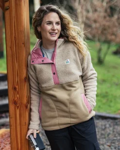 Calla Kapuzen Recyceltes Polar-Fleece mit Futter - Feder/Keks
