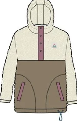 Calla Kapuzen Recyceltes Polar-Fleece mit Futter - Feder/Keks