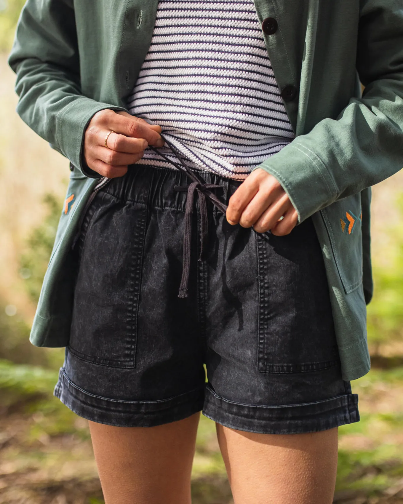 Carriso Bio-Baumwoll Shorts - Schwarz