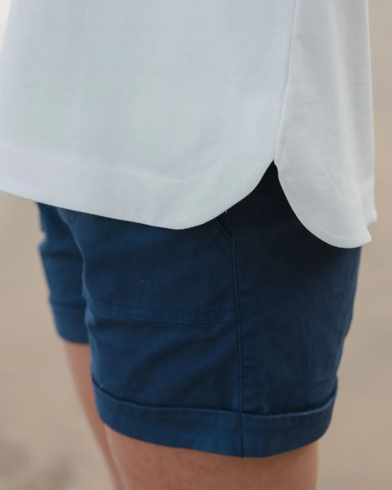 Carriso Bio-Baumwoll Shorts - Dunkler Denim