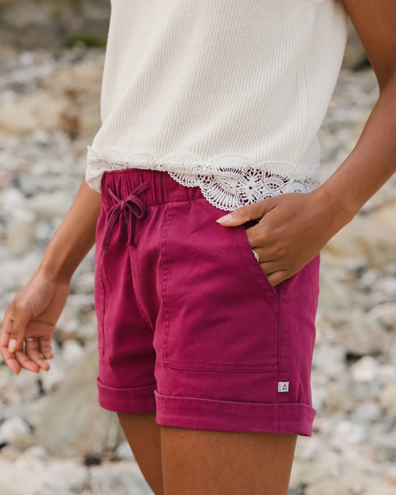 Carriso Bio-Baumwollshorts - Cranberry