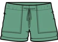Carriso Bio-Baumwollshorts - Grüne Fichte