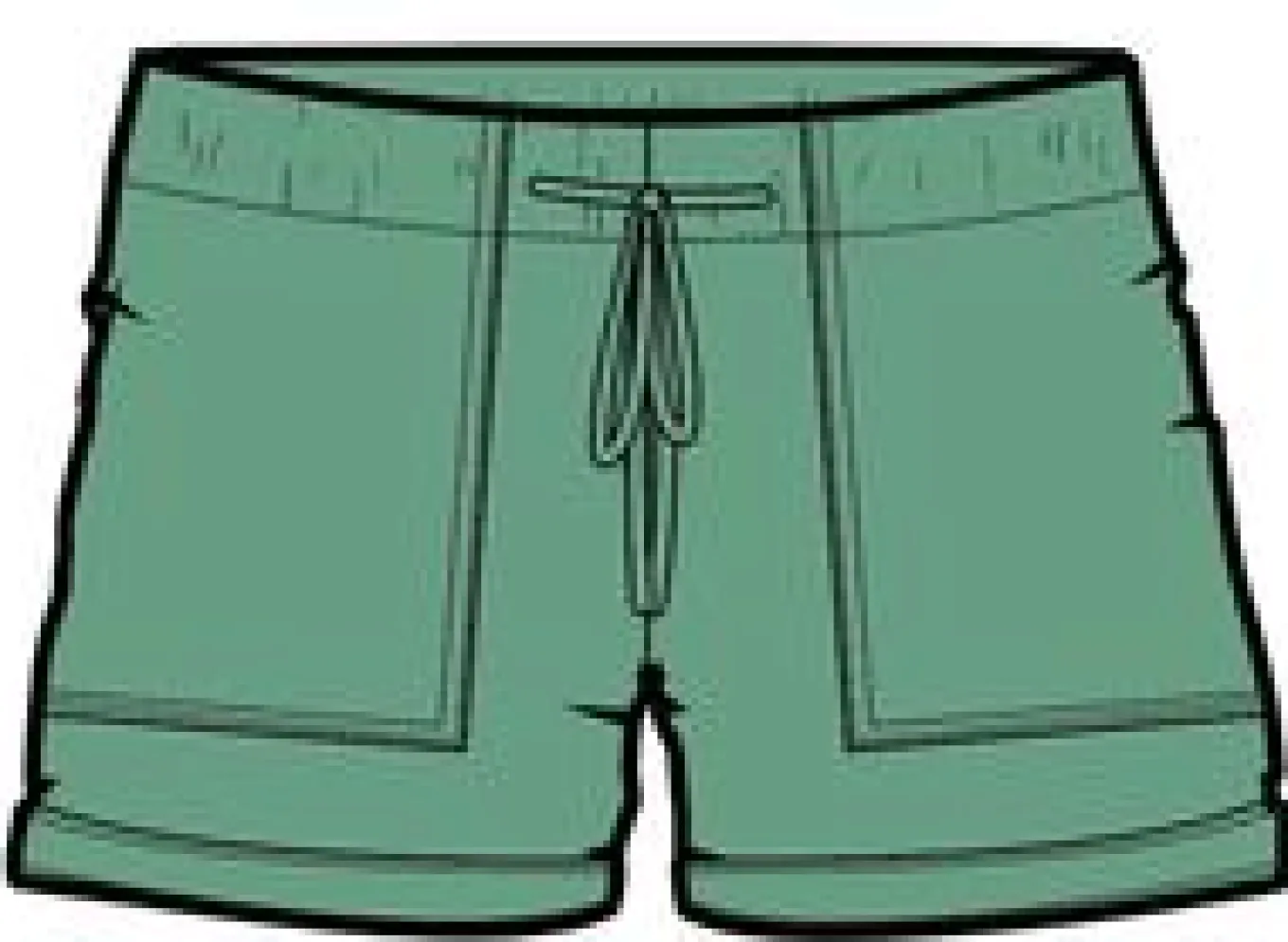 Carriso Bio-Baumwollshorts - Grüne Fichte